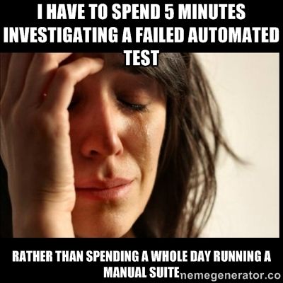 automation tester meme